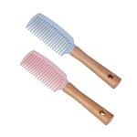 юниlook расческа массажная эко, дерево, нейлон, 21х4,5 см, 2 цвета