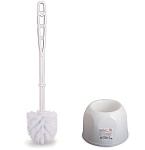 ерш для унитаза с подставкой стандартной, "блеск", цвет мраморный/белый ротанг, idea, м 5010