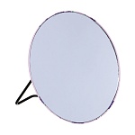 юниlook зеркало настольное, металл, пу, стекло, диаметр 15см, 6 дизайнов