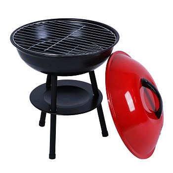 grillboom гриль угольный с крышкой, 36х52см