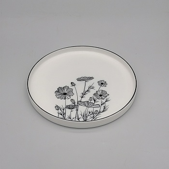 millimi адриа тарелка десертная 20x2.1см опаловое стекло интернет-магазин «Барс»