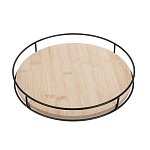 поднос сервировочный с метал ручками тм satoshi, 26x26x6 см интернет-магазин «Барс»