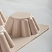 VETTA Форма силиконовая 6 ячеек, для кексов, гофрированная, 25.5x18x3.5см, 3 цвета