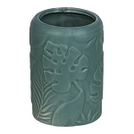 vetta стакан для ванной комнаты, керамика, 10,5x7,5x7,5 см, листья, хаки от магазина Барс