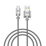 by кабель для зарядки metall micro usb, 1м, 3a, qc 3.0, металл от магазина Барс