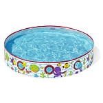 bestway игровой бассейн marine fill 'n fun, 152х25см, 435л, 55029