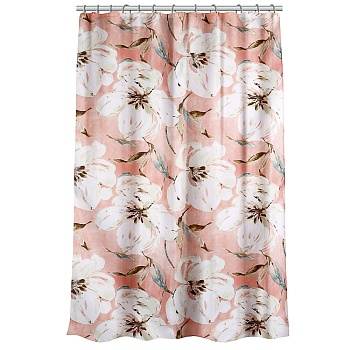vetta шторка для ванной, с утяжелителем, полиэстер, 80 г/м2, 180х180см, цветы, 004 от магазина Барс