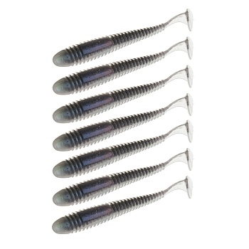 kaida приманка силиконовая твистер 3,5", 9см, 4гр, ht008, 7шт