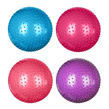 silapro мяч для фитнеса массажный, пвх, d 75см, 1000г, 4 цвета