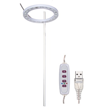 inbloom фитолампа для растений, 9х0.6см, 20 led, ультрафиолет, таймер, usb, 1.2вт, abs, pc от магазина Барс