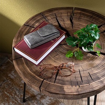 юl футляр для очков на магнитной застежке, пу, 14,5х7см, серый