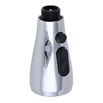 аэратор для вытяжного смесителя, с кнопкой остановки потока, 2 режима, хром