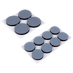 накладки-протекторы для мебели тм vetta, 12 шт, тефлон, эва, 8шт*25мм, 4шт*38мм от магазина Барс