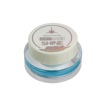 юниlook шайн подводка гелевая с кистью, 3,8г, тон 03, голубой