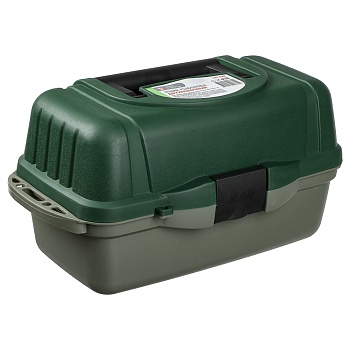 azor fishing ящик рыболова двухполочный, 40x19,5x21см, пластик, зеленый (mb-pl-07_1 )