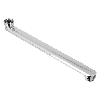 излив смесителя для ванны, плоский прямой, 30см, нерж. сталь