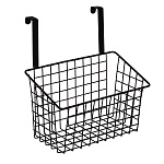 корзина подвесная для кухонных шкафов тм vetta, 25,5х14,5х27см, металл, цвет черный от магазина Барс