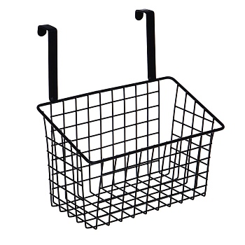 корзина подвесная для кухонных шкафов тм vetta, 25,5х14,5х27см, металл, цвет черный от магазина Барс
