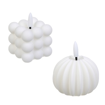 светильник led в форме свечи, 5,5-7х7,5-8см, 3хlr44, пластик, 2 вида