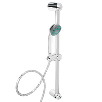 стойка с набором для душа, лейка 1 режим, шланг 150см
