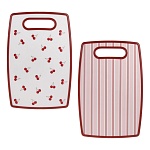 доска разделочная тм vetta черри, 20x30x1,2см, полипропилен, 2 дизайна интернет-магазин «Барс»