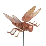 фигурка на стержне "стрекоза" тм inbloom, 18х11х60см, пластик, металл от магазина Барс