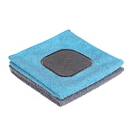 vetta салфетка из микрофибры универсальная, с абразивной вставкой, 30х30см, 220г/кв.м., 2 цвета