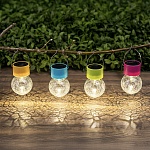 inbloom фонарь на солн.батарее 9х6см 1led белый, 1x1.2v 2/3aa 100mah ni-mh, пластик, стекло от магазина Барс