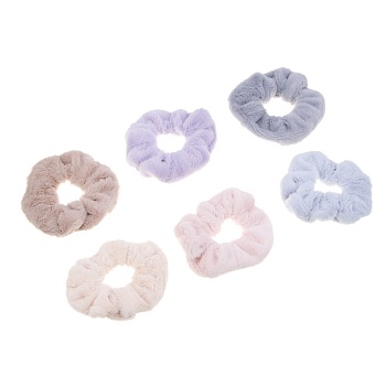 юниlook резинка для волос, d10см, полиэстер, 6 цветов, acs-125