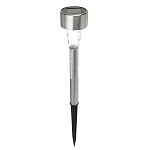 inbloom фонарь садовый на солн. батарее 4.7х31см, 1x1.2v 40mah ni-mh, 1led*белый, пластик,нерж.сталь от магазина Барс