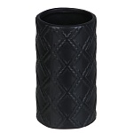vetta стакан для ванной комнаты, керамика, 7x7x13 см, ромбы, черный матовый от магазина Барс