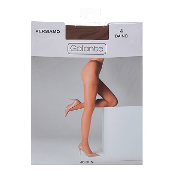 galante versiamo колготки 40 den с шортиками, 85% полиамид, 15% эластан, размер 4, цвет загара