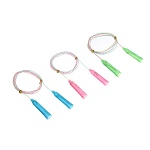 скакалка радужная тм by sport, 2,3м, d4,3мм, пластик, пвх, 3 цвета