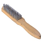 щетка металл. с дерев. ручкой, 6-х рядная 1/12/120