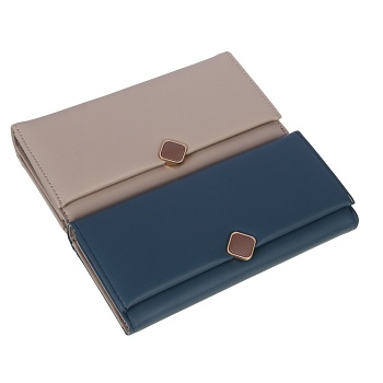 юl зефира кошелек для карт и купюр, пу, 19х9,5х2,5см, 2 цвета, кж24-10