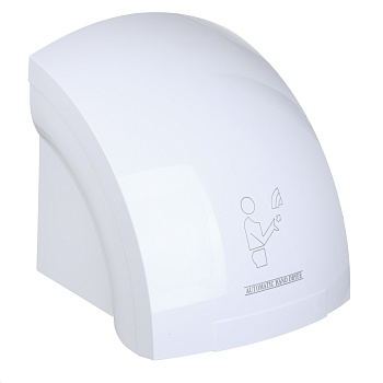 сушилка для рук электрическая, автоматическая, мощность 1.8 квт, пластик, белый