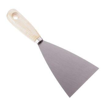 шпатель  80мм headman деревянная ручка