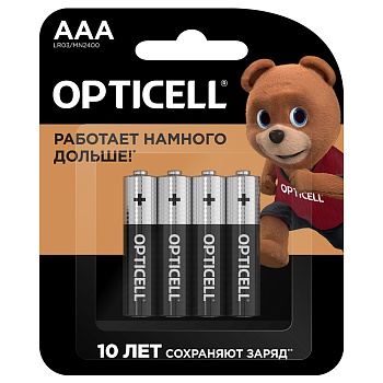 opticell basic батарейки aaa 4шт
