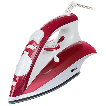 leben утюг с отпаривателем 2200 вт, подошва - керамическое покрытие, es-5198 интернет-магазин «Барс»