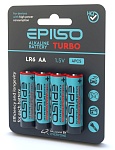 батарейки epilso turbo  lr6/aa, 4шт/уп 1.5v (40/720) (аналог duracell turbo) от магазина Барс