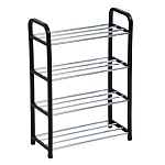 этажерка для обуви тм vetta, 4 яруса, 42х19х59 см, металл, пластик от магазина Барс