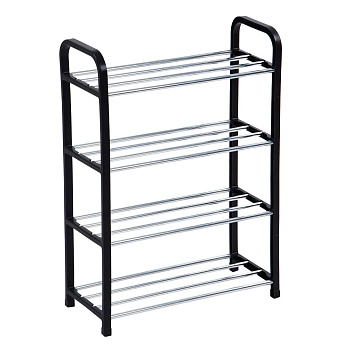 этажерка для обуви тм vetta, 4 яруса, 42х19х59 см, металл, пластик от магазина Барс