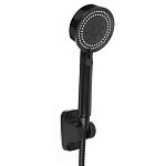 союзкран набор для душа, лейка 90мм, 5 режимов, шланг 150см, держатель самокл., черный