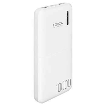 forza аккумулятор мобильный, 10000 мач, 2xusb, 2а, 2 цвета от магазина Барс