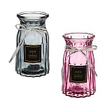 ваза, 18x10 см, стекло, 2 дизайна, арт.07-2