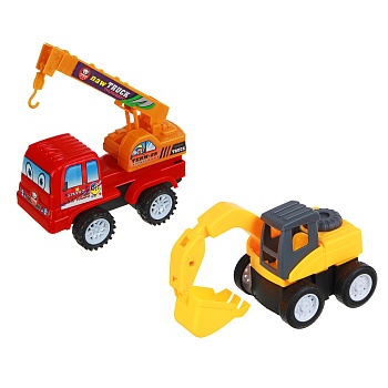 игроленд машинка спецтехника, инерция, abs,pp, 12х4х10м, 8 дизайнов