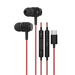 наушники проводные внутриканальные с микрофоном by hifi, 10мм, type-c, 120см, чёрный от магазина Барс