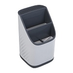 подставка для столовых приборов тм vetta, 23x13x13см, полипропилен, цвет белый от магазина Барс