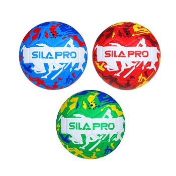 silapro мяч футбольный 22см, 5 р-р, 3сл., pvc 2.7мм, 380г (+-10%)
