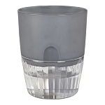 горшок для цветов с поддоном "аквадуэт" 1,5л, d13см, цв.антрацит от магазина Барс